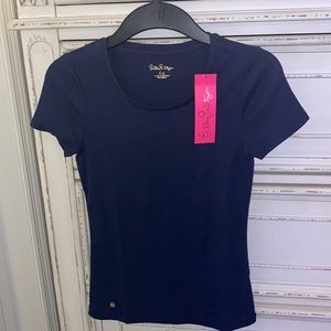 Lilly Pulitzer Halee Top True Navy XXS - NWT